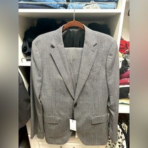 Reiss Suit Jacket - Ben SB 2B Notch Micro Pup - Charcoal - Size 38